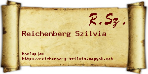 Reichenberg Szilvia névjegykártya