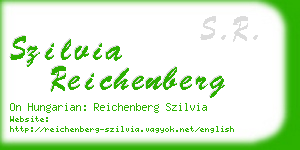 szilvia reichenberg business card